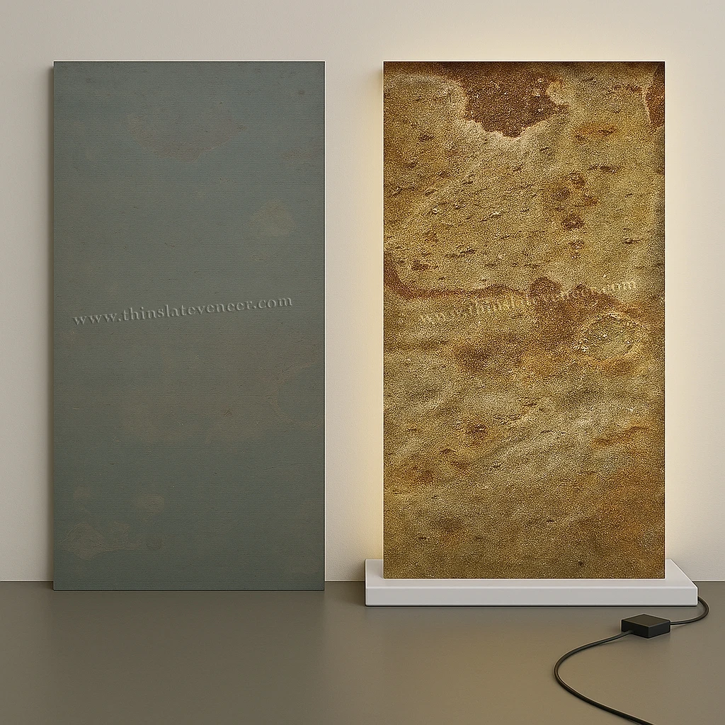 Kund Multi translucent stone veneer backlit effect
