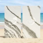 Panda White Marble flexible stone veneer variations by Ryan Stone Creations