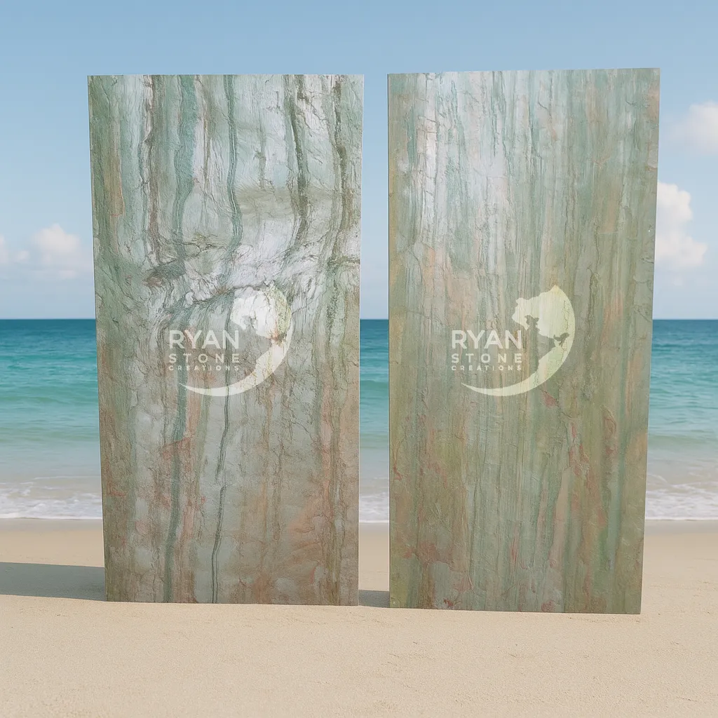 Forest Fire Slate flexible stone veneer variations by Ryan Stone Creations