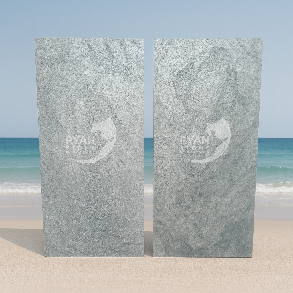 Silver Grey Flexible Slate Stone Veneer Variation