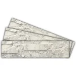 Cosmos White Marble Veneer Peel and stick 3D wall panel by Ryan Stone Creations