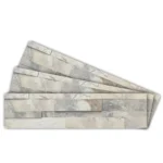 S White Slate Veneer Peel and stick 3D wall panel
