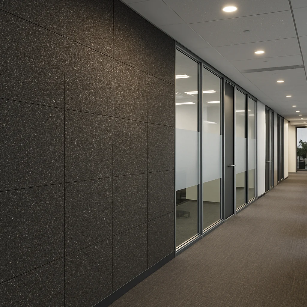 Black Shimmer stone veneer used on wall