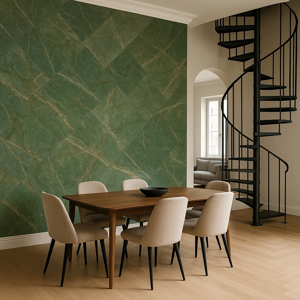 Rainforest Green Marble Veneer - Bidasar Green Marble