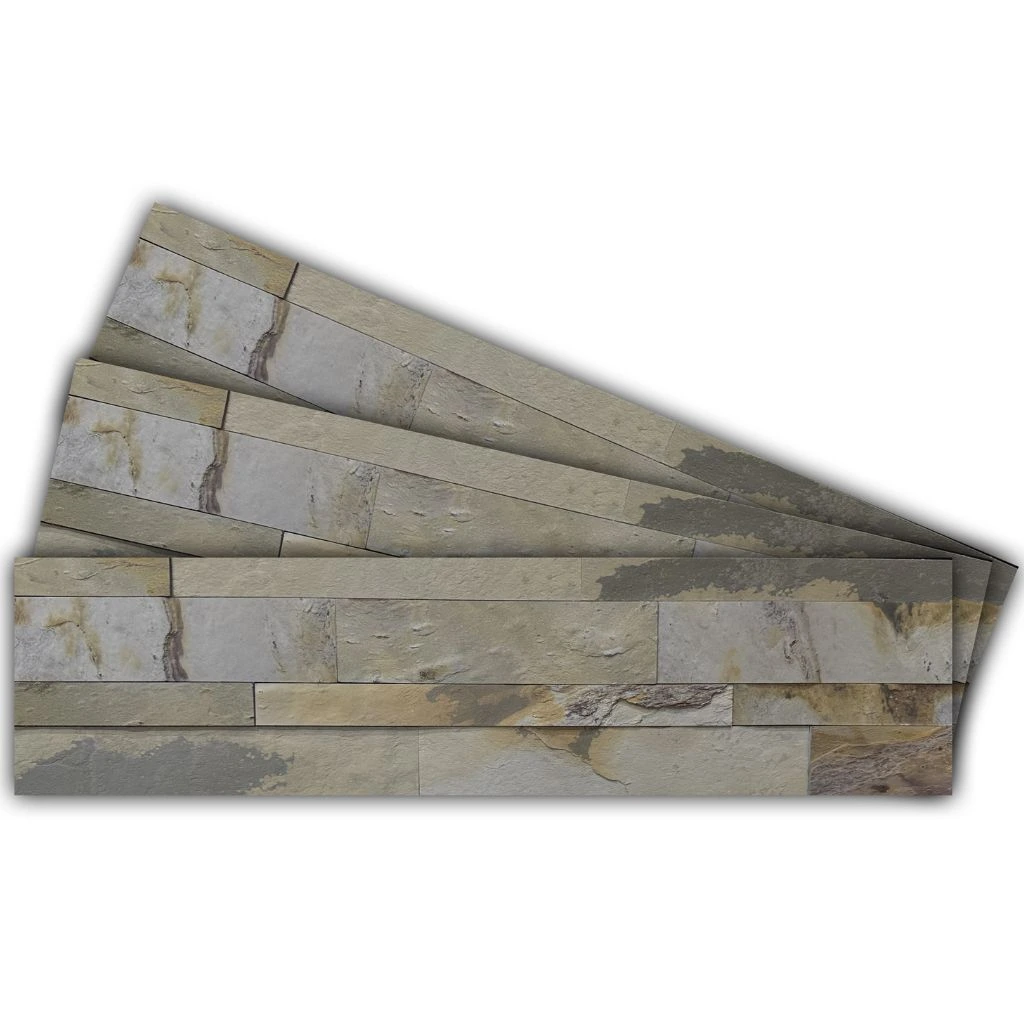 Indian Autumn Slate Veneer Peel and stick 3D wall panel by Ryan Stone Creations