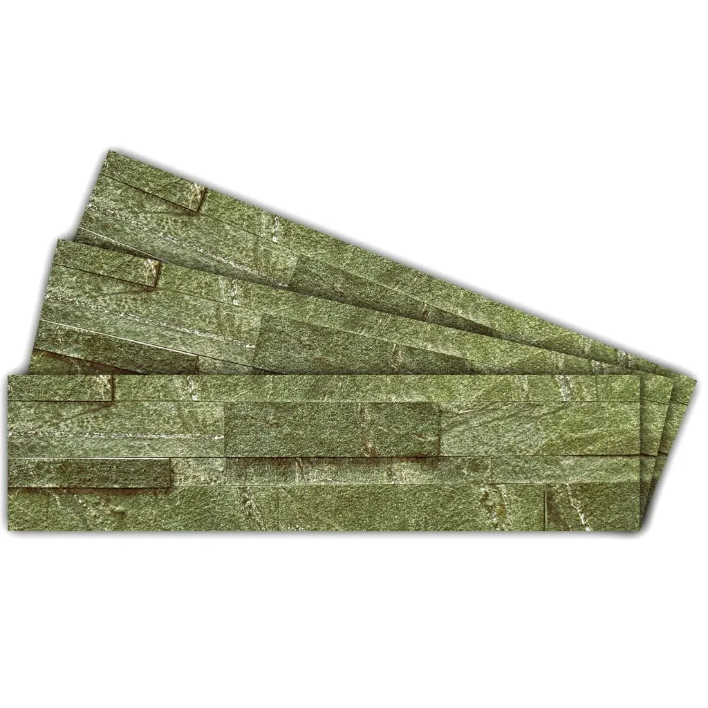 Rainforest Green Marble Peel and stick 3D wall panel